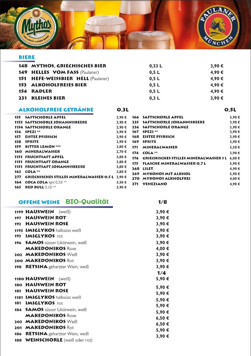 Menu Griechisches Restaurant El Greco Hall In Tirol-10