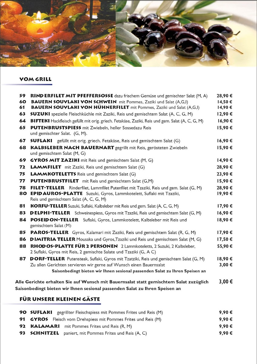Menu Griechisches Restaurant El Greco Hall In Tirol-6
