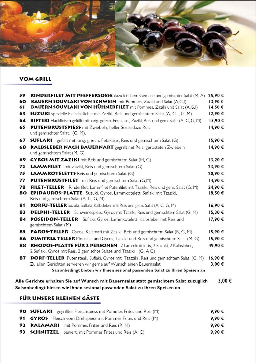 Menu Griechisches Restaurant El Greco Hall In Tirol-7